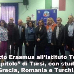 Progetto Erasmus all’Istituto Tecnico “M. Capitolo” di Tursi, con studenti della Grecia, Romania e Turchia